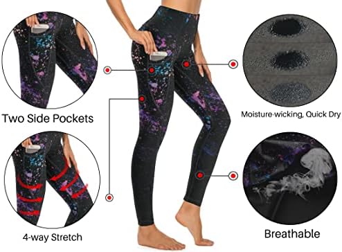Cerburny visokog struka joga hlača sa džepovima vježbanja za žene vježbanje trčanja
