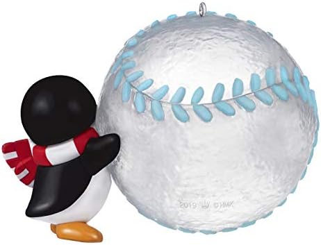 Hallmark uspomena Božić 2019 godina datirana bejzbol zvijezda Penguin DIY personalizirani ukras,