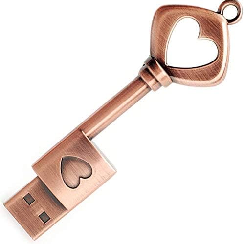 USB flash pogon u obliku metalnog ključa retro metal love srce thumb pogon Ključ ljubavnog ključa