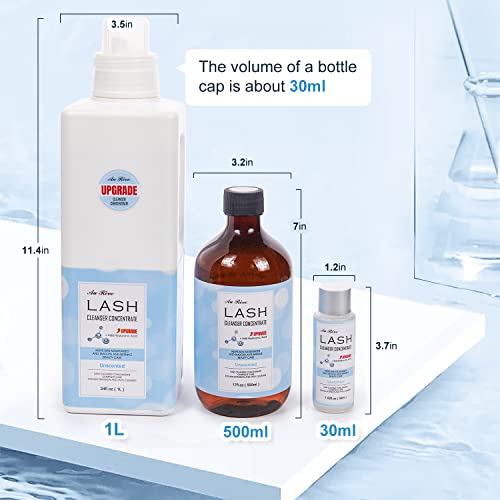 Lash Shampoo Concentrate 500ml Lash Cleanser Concentrate Add hijaluronska kiselina šampon za
