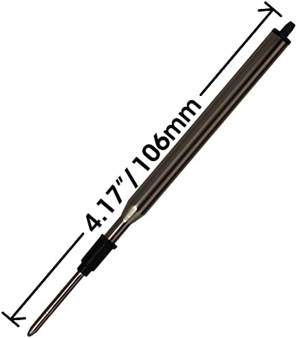 Zamjena Jaymo za Lamy M16 1200150 - Mjere 4.17 u / 106 mm Dug - Dopuna sa kuglam - 6 crna, 90618