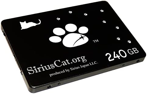 Sirius CAT SSD, 240 GB, Sirius Japan Sirius Cat Saradnja proizvoda, 2,5 inča, SATA 3, 6,0 GB / S, SCD-240G