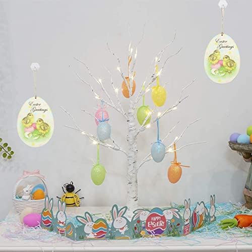 Dekoracija Hanging Home Chick Rabbit viseća dekoracija vrata uskršnja jaja drvena Zidna dekoracija