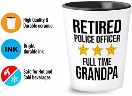 Bubble Hugs penzionisani policajac Shot Glass 1.5 oz-penzionisani policajac punim radnim vremenom