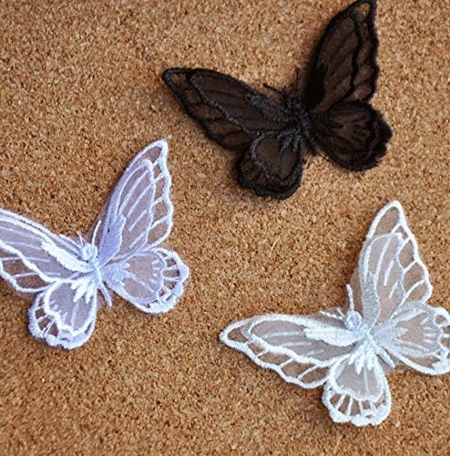 5 komada 3D šarene tkanine multikolor DIY STEREO dvoslojni leptir apparat ukras odjeće mladenka,