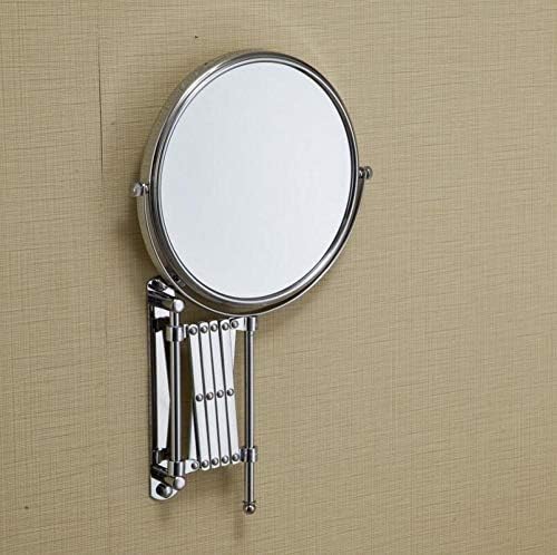 Aohmg ogledalo zidna ogledala za kupatilo - dvostrano uvlačenje 3x uvećanje ogledala za brijanje