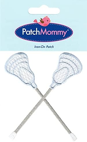 Patchmommmy Lacrosse Sticks Patch Sports, glačalo na / šivati ​​- Applique za djecu bebu