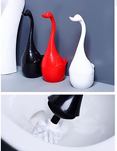 ASITP Cute Swan WC četkica, plastična toaletna četkica i držač, elegantan labudski ukras za ukras