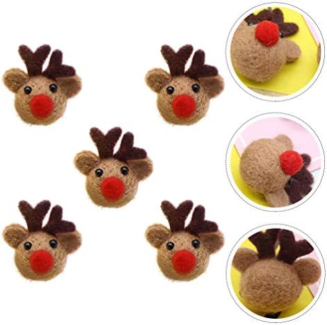 Aboofan 5pcs Božićni jeleni Antlers clips za kosu kose Barrettes PIN-a za kosu Oprema za kosu za djecu