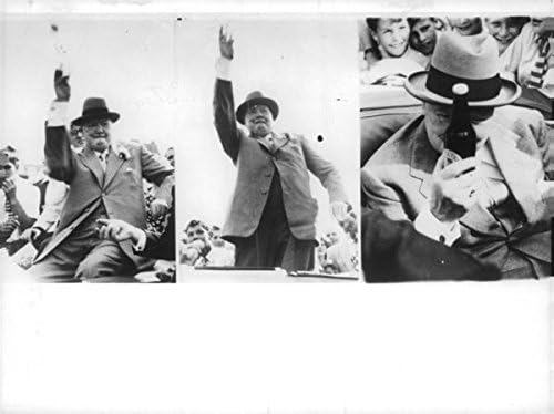Vintage fotografija Winston Churchill pozira.
