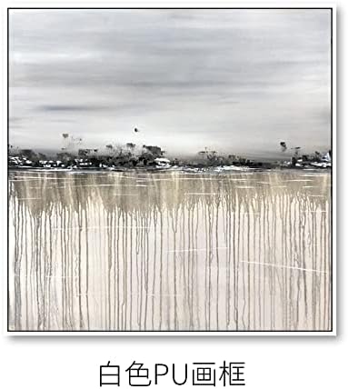 SHOUJIQQ ručno oslikana Umjetnost teksturirana uljana slika - apstraktna siva boja Flow kvadratna pozadina moderna