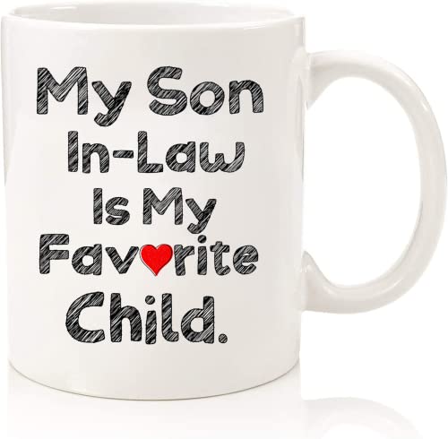 Moj sin je moja omiljena dječja krigla, sin u pravu šalica za kafu, vjenčani poklon omiljeni sin u zakonu,