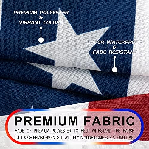 4. srpnja Ukrasi nam nagnuta zastava ventilatora Američka zastava zavarivanje Patriotske polufalitetne banner