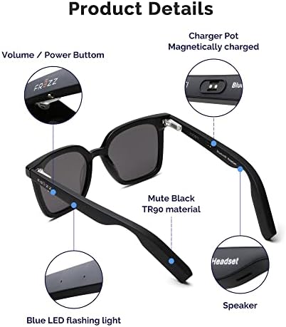 JOO'RTI pametne naočare, Audio naočare, pametne okvire naočare za sunce plavo svjetlo naočare