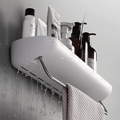 WXXGY ručnik za ručnik Besplatan nosač za skladištenje Zidni šampon za skladištenje tušem sa ručnikom Bar za kupaonicu