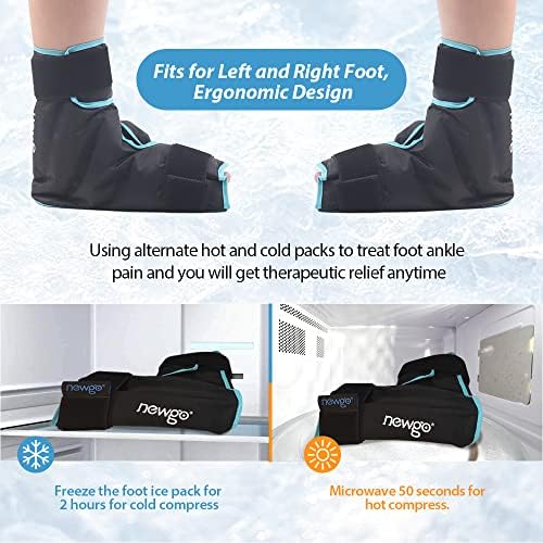 NEWGO Ice Pack gležanj foot Ice Pack za plantarni Fasciitis, gel za višekratnu upotrebu Foot Cold Pack Hot