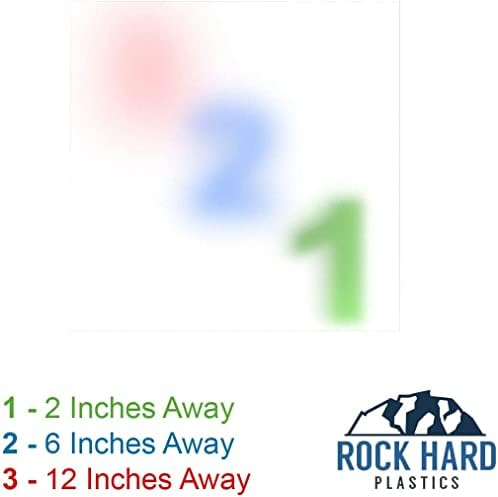Rock Hard Plastics - 12 x 12 Clear mat P95 privatnost akrilni Lim Lucite pleksiglas , mat)