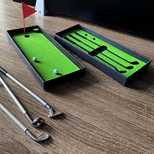 Golf Tournament Ballpoint olovka - Funny Mini Desktop Golf Ball Olovka Poklon set sa stavljanjem zelene