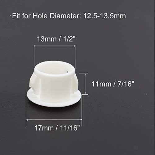 VictorsHome rupa utikači plastike 6mm Fit za 5.5-6mm promjera rupa za zaključavanje cijevi tipa Flush Panel