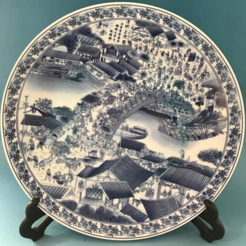 26cm porcelan qianlong godina qingming festival shanghetu ploča antički porculanski zanatsko uređenje