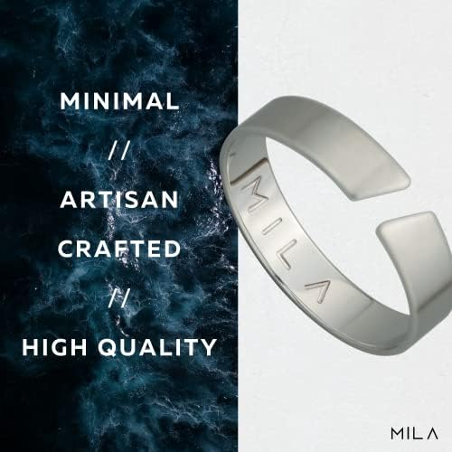Prsten za muškarce i žene l Nerđajući čelik, minimalistički prsten, jednostavan čisti dizajn,