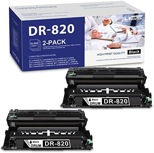 Super visoki prinos 2-pack Black DR820 jedinica kompatibilna za zamjenu brata DR-820 uese sa HL-L5100DN