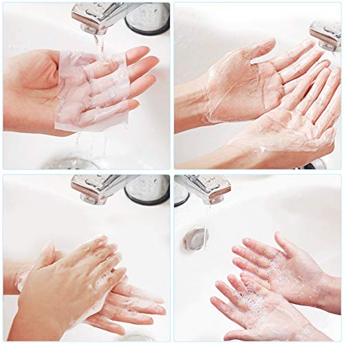 Exasinine 10 Rolls prijenosni sapuni za jednokratnu upotrebu za pranje ruku papirni sapuni za putovanja, na