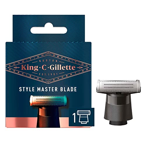 King C. Gillette stil Master brada trimer brijač punjenje sa 4-smernim metalnim Žiletima, 1 kertridž