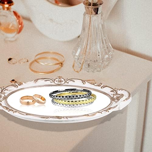 Prettyzoom okrugli ogledalo okruglo plad ladicu Oval vintage ladica ukrasno zrcalo zrcalo ogledalo nakit