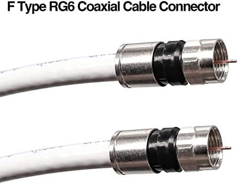 TAISS koaksijalni komplet kompresije kabela, sa 20 kom stilskog RG6 kompresijski konektori, koaksijalni kabelski