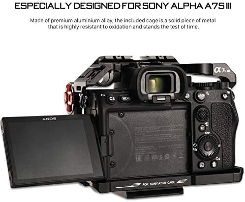 Tiltaing puni kavez kamere kompatibilan sa Sony a7s III kamerom-Crna