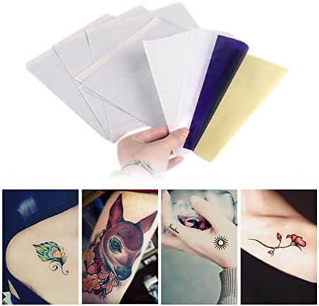 100 listova za prenos tetovaža, papir za prenošenje grafitnog papira, A4 Privremena tetovaža