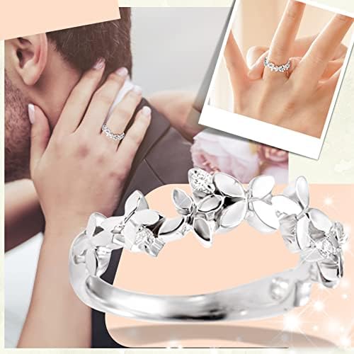 2023 Novi ženski cvijet dijamant stilski prsten za angažman prsten nakit poklon nebeski prsten