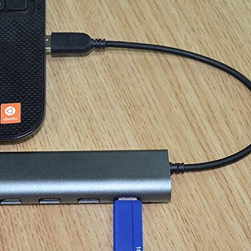 SXDS 4-Port USB 3.0 Aluminijumska legura Hub multifunkcionalni brzi Adapter za Laptop