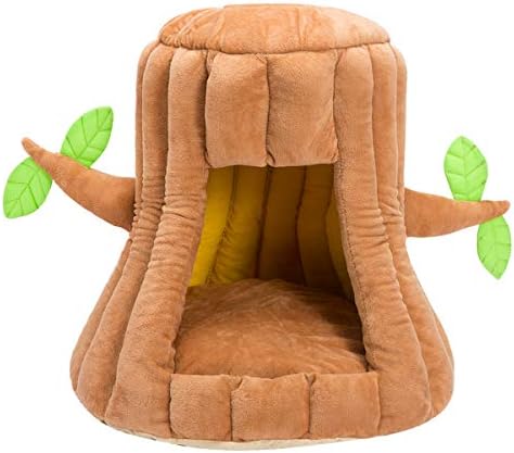 Hollypet udoban krevet za kućne ljubimce toplo pećinsko gnijezdo spavaći krevet u obliku stabla štenad za mačke, 15 x 15 inča