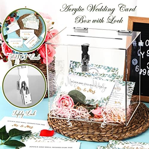 Akrilna kutija za svadbene kartice za prijemne kutije za vjenčanje vjenčanica držač za vjenčanje sa