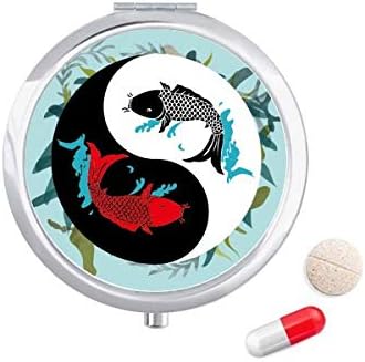 Riba Kina Taichi Kutija Za Pilule Sa Osam Dijagrama Džepna Kutija Za Skladištenje Lijekova