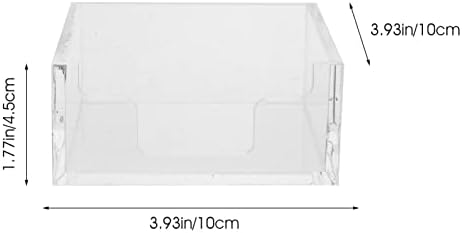 ZERODEKO akrilni tkivni kutija pokriva jasno pravokutno tkivo držač salvena za salvete za salvete za