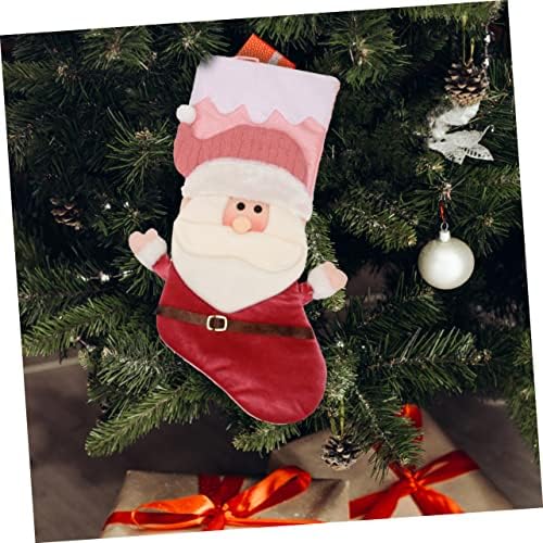 SewAcc 1pc Božićne čarape Chrismas Socks Santa Ornament Santa Čarape za djecu Dizajn dizajna Viseća torbe