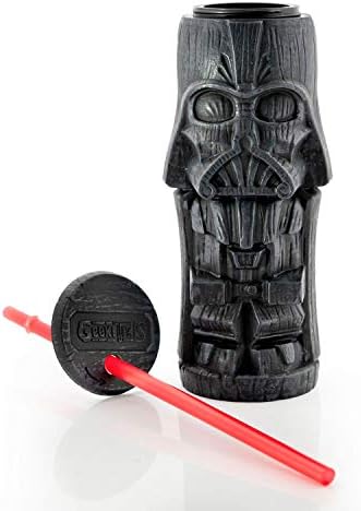 Geeki Tikis Star Wars Darth Vader Tumbler | Zvanična Star Wars Kolekcionarska Plastična Čaša Tiki Stila /