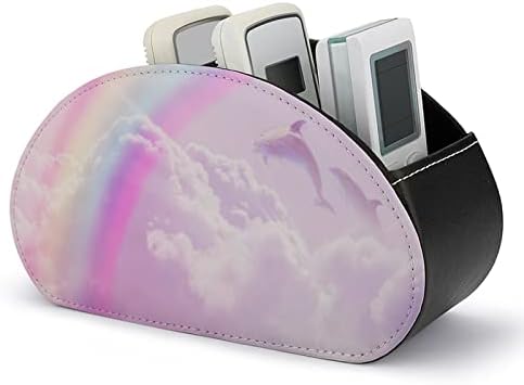 Magic Rainbow Fantasy Cloud Doptins Daljinski upravljač Držači PU kožna Caddy Storage Organizator kutije