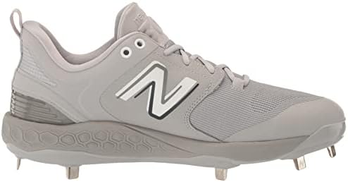 Novo stanje muške svježe pjene x 3000 V6 metalna bejzbol cipela, siva / bijela, 10