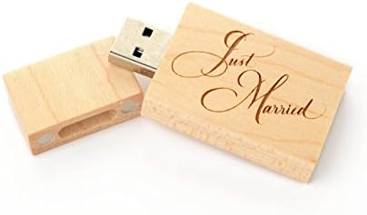 5 Pack Maple 16GB USB fleš pogon - ubačen u ugraviranu kutiju javora sa Pāua Abalone Majkom bisernog