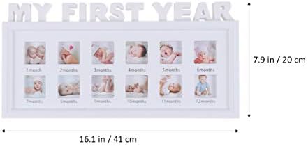 SEWACC prvi rođendan Baby Keepsake Frame My First Year Photo Moments Baby Photo Frame baby Milestone okviri za