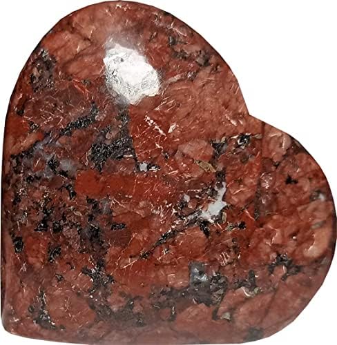 Aldomin® boxite Puffy srce u obliku srca 72 gram prirodni palminski kameni kristal reiki ljekovita