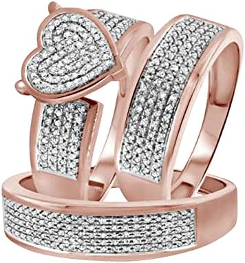 2023 NOVE LAMIES Pjenušava dijamantski dijamantski dijamantni dijamantski set prsten za prsten