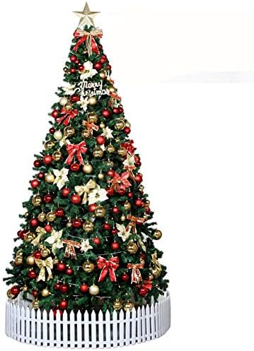 Dulplay 13ft umjetno božinsko stablo, sa LED svjetlima i metalnim postoljem 2500 vrhova 3m 3,5m