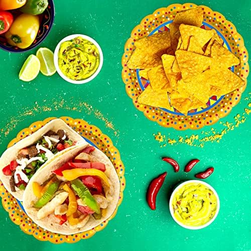 50 paketa Fiesta papirna ploča Cinco de Mayo jednokratnu posuđe za večeru meksička zabava