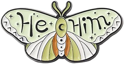 Crtani šareni leptir dizajn Engleski pisma Odjeća za odjeću Svestrani broš poljubnica Zaključavanje nazad