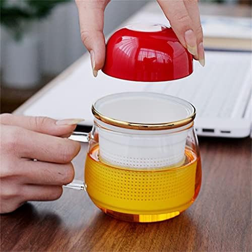 Zhuhw Kućni čaša staklena čaša ženska ured za odvajanje čaja odvaja čaj keramički filter cvjetni čaj čaja